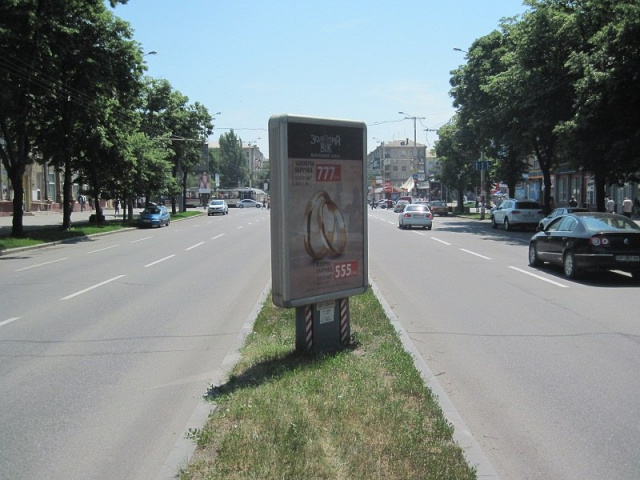 Сітілайт 1.2x1.8,  вул. Маяковського — вул. Лермонтова