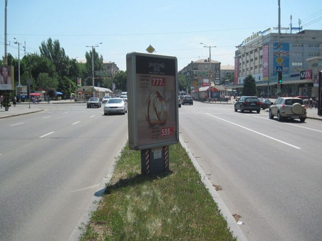 Сітілайт 1.2x1.8,  вул. Маяковського — вул. Лермонтова